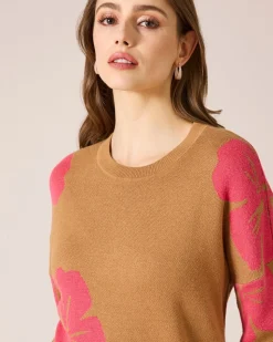 Pullover mit Blumen-Jacquard
