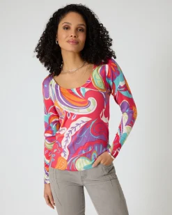 Pullover mit Blumen-Print