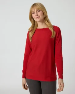 Pullover mit Fledermaus-Ärmeln