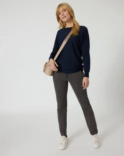 Pullover mit Fledermaus-Ärmeln
