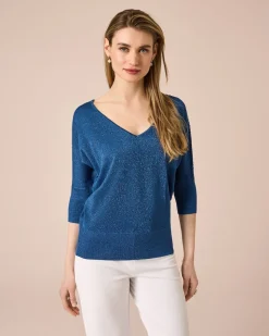 Pullover mit Glanzgarn
