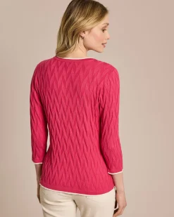 Pullover mit Intarsien-Strick