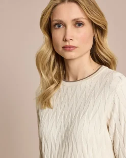 Pullover mit Intarsien-Strick