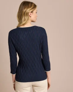 Pullover mit Intarsien-Strick