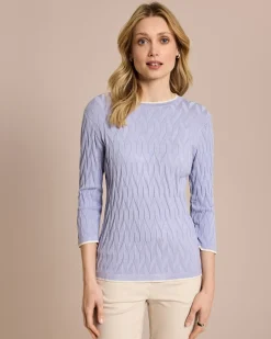 Pullover mit Intarsien-Strick