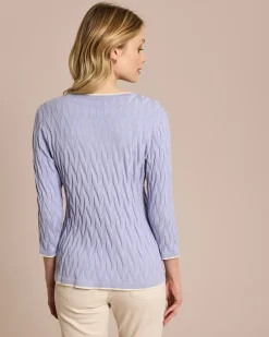 Pullover mit Intarsien-Strick