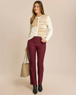 Pullover mit Jacquard Muster Animal