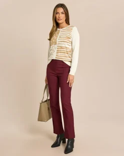 Pullover mit Jacquard Muster Animal