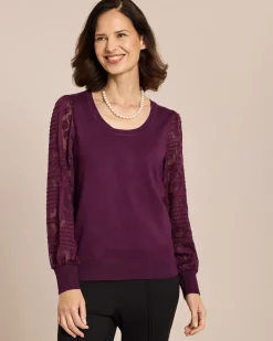 Pullover mit Jacquardärmel