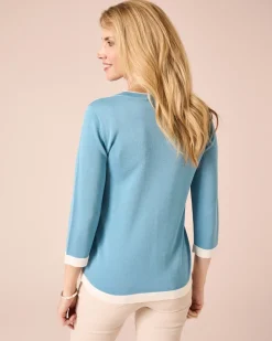Pullover mit Kontrastsaum