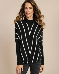 Pullover mit Kontraststeifen