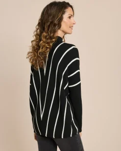 Pullover mit Kontraststeifen