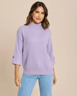 Pullover mit Kragen zum Umschlagen