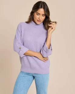 Pullover mit Kragen zum Umschlagen