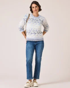 Pullover mit Leoprint