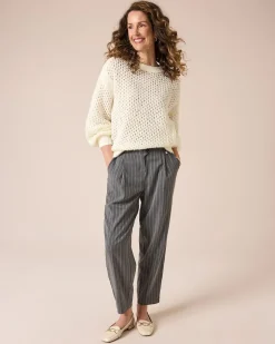 Pullover mit Lochstruktur