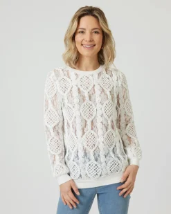 Pullover mit Mesh