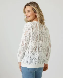 Pullover mit Mesh