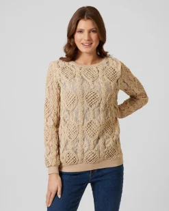 Pullover mit Mesh