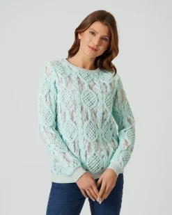 Pullover mit Mesh