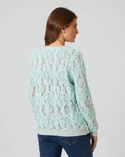 Pullover mit Mesh