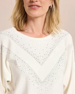 Pullover mit Nietendekoration