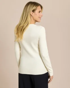 Pullover mit Perlendeko