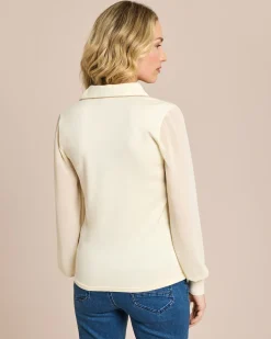 Pullover mit Rüsche