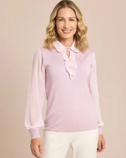 Pullover mit Rüsche