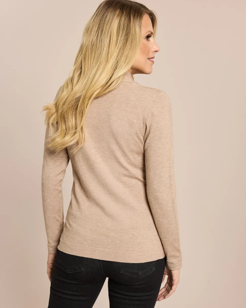 Pullover mit Schalkragen