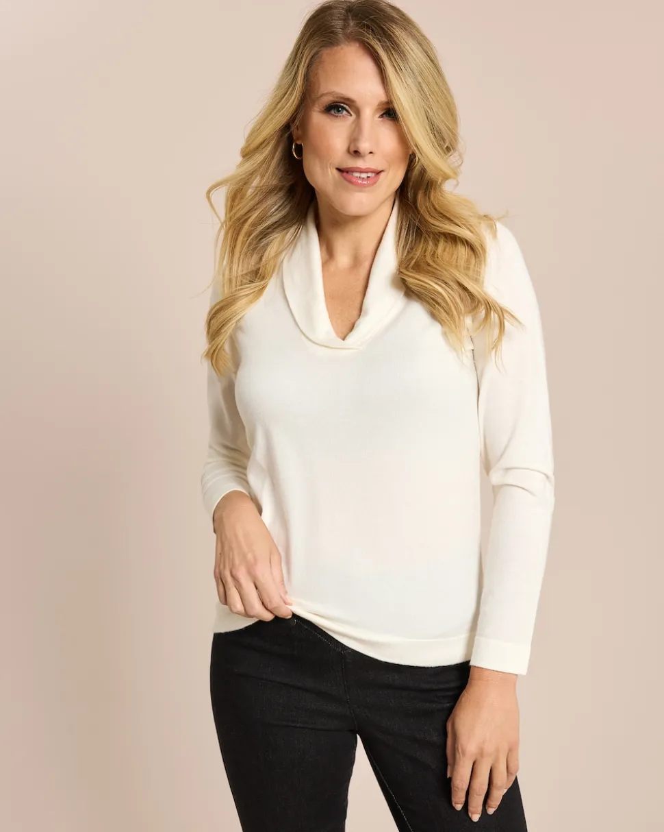 Pullover mit Schalkragen