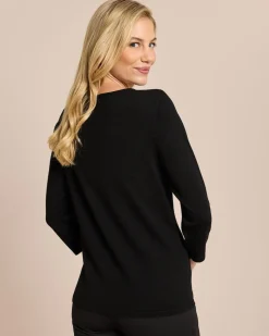 Pullover mit Schleife am Ausschnitt