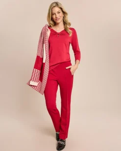 Pullover mit Schleife am Ausschnitt