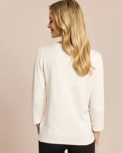 Pullover mit Schleife am Ausschnitt