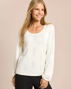 Pullover mit Strassbesatz