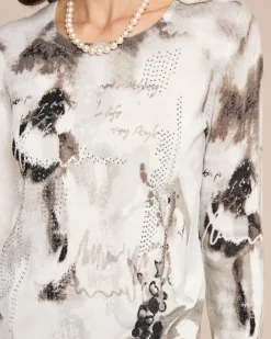 Pullover mit Strassdeko