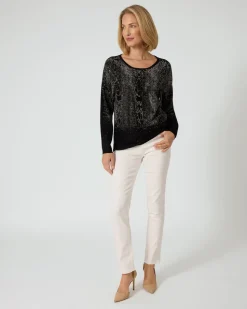 Pullover mit Strass-Schlange