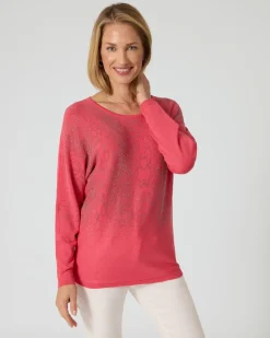 Pullover mit Strass-Schlange