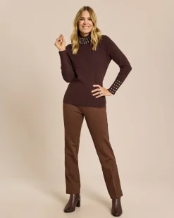 Pullover mit Strassverzierung