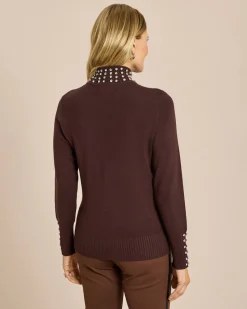 Pullover mit Strassverzierung