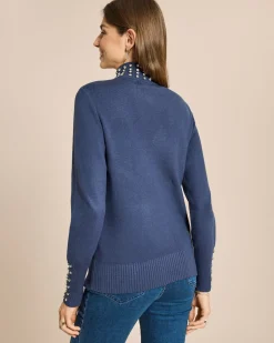 Pullover mit Strassverzierung