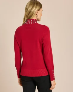 Pullover mit Strassverzierung