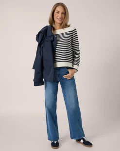 Pullover mit Streifen