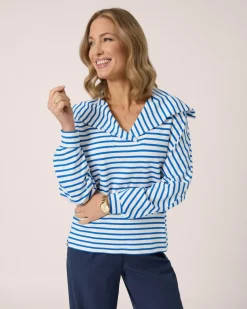 Pullover mit Streifen & Kragen