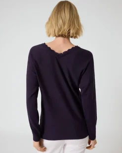 Pullover mit tiefem V-Ausschnitt