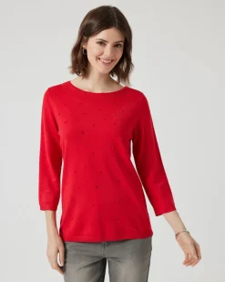Pullover mit U-Boot-Ausschnitt