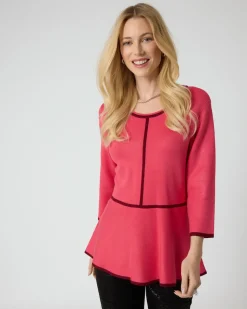 Pullover mit Volant-Saum