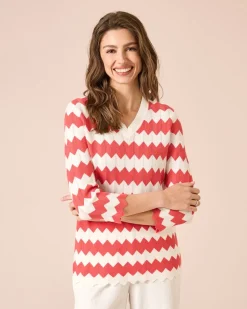 Pullover mit Zick-Zack-Muster