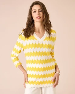 Pullover mit Zick-Zack-Muster