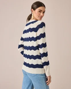 Pullover mit Zickzack-Muster